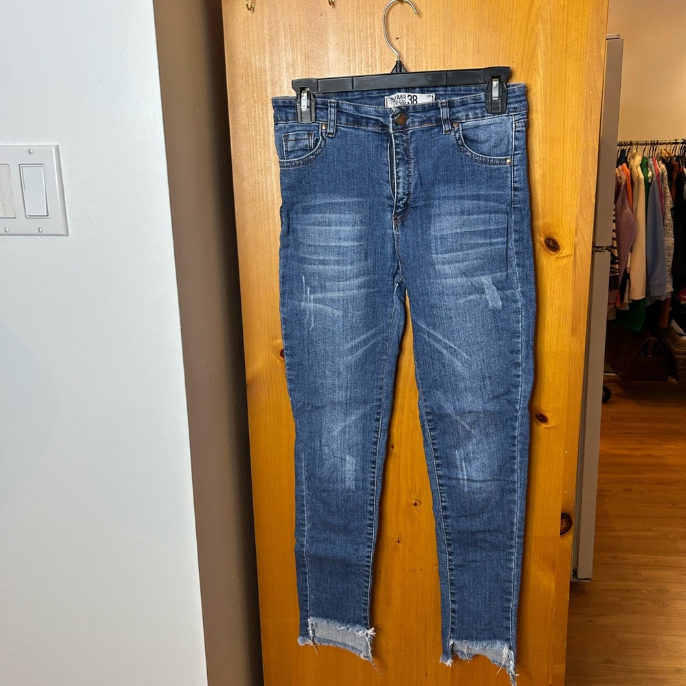 YMR Collection Blue distressed Cropped Jeans❤️29 - Picture 12 of 12